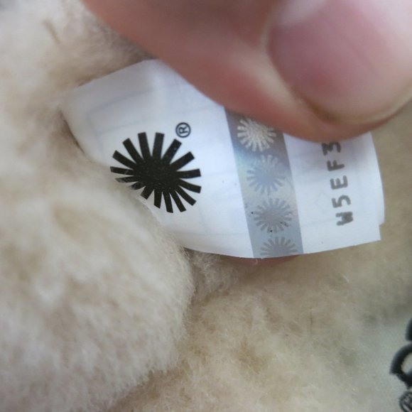 UGG Australia Ascot Black Suede Fur Slippers Mens Size 10 NEW - Picture 5 of 5